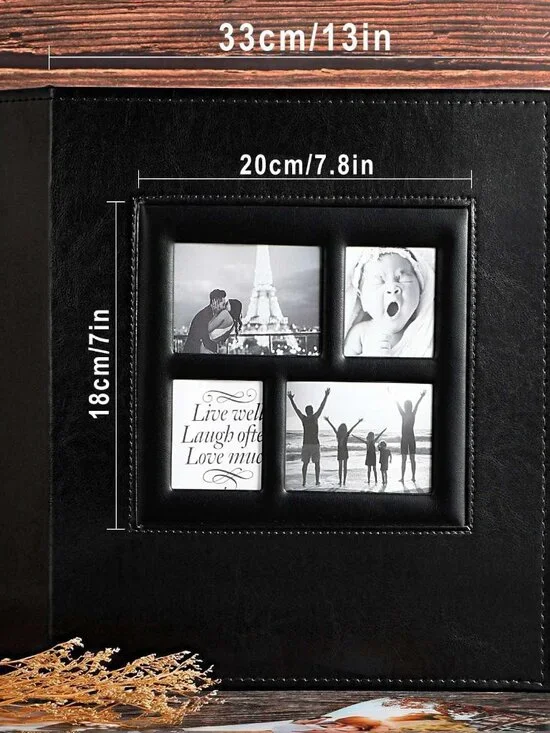 Photo Album 4x6 500 Pockets Photo, Extra Large Capacity Family Wedding Picture A - Picture 3 of 8